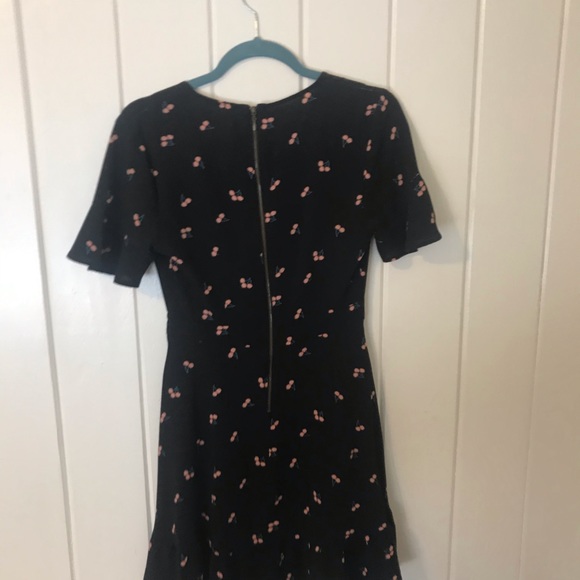 EUC Xhilaration Ruffle Faux Wrap Cherry dress xs - Picture 8 of 8